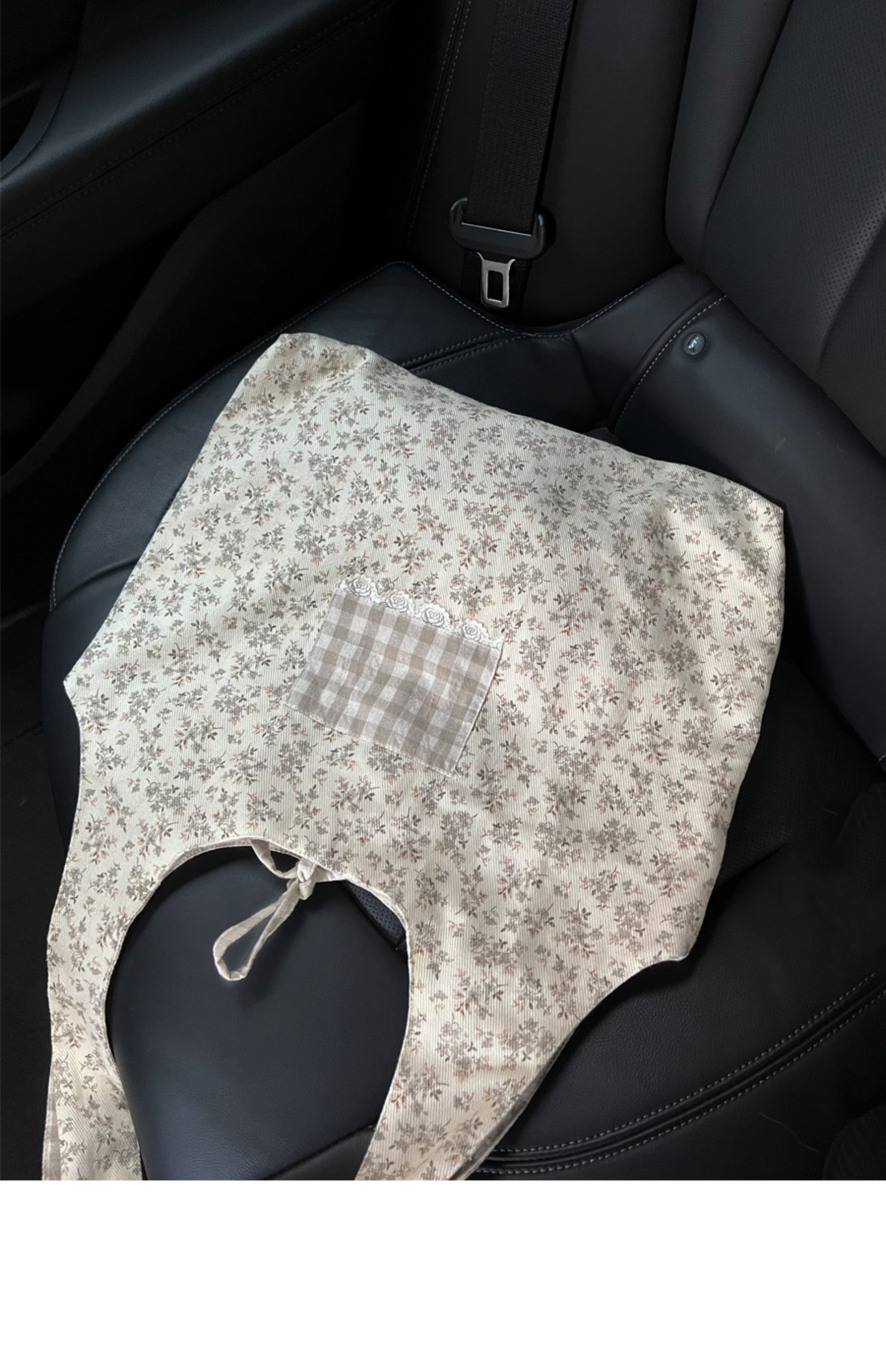 Floral Check Canvas Tote Bag - Fairy-Inspired Artistic College Style, Large Capacity Underarm and Handheld Shoulder Bag Floral Check Canvas Tote Bag - Fairy-Inspired Artistic College Style, Large Capacity Underarm and Handheld Shoulder Bag