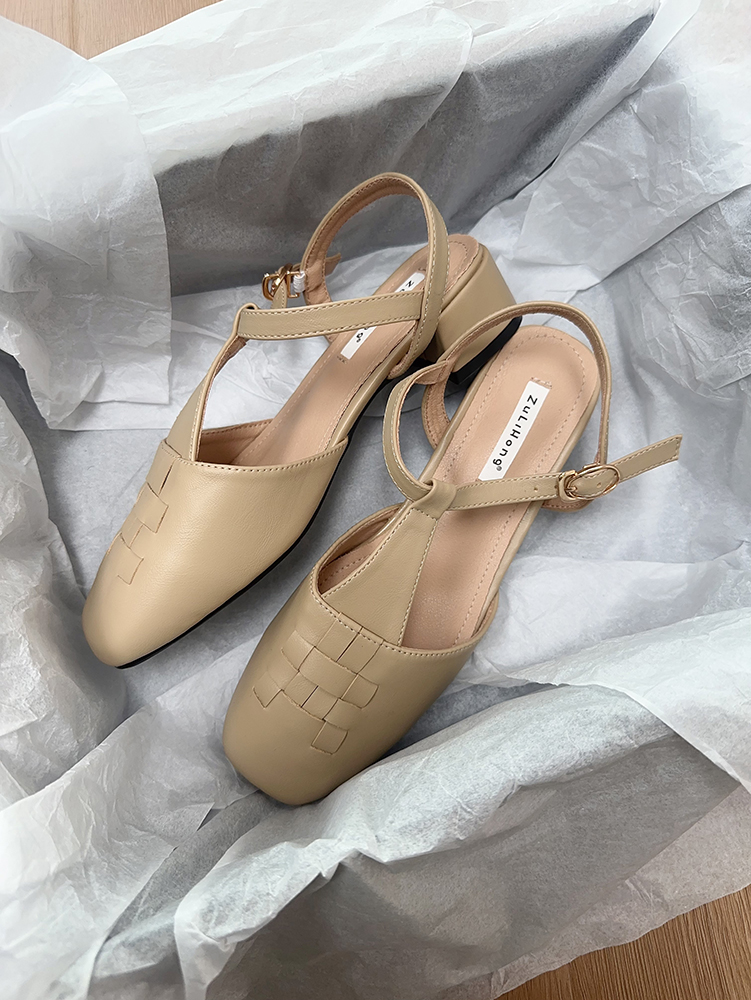 Forest Girl Square Toe Sandals for Women - Fairy Style Flat Shoes for Spring/Summer 2025, Versatile Student Footwear Forest Girl Square Toe Sandals for Women - Fairy Style Flat Shoes for Spring/Summer 2025, Versatile Student Footwear