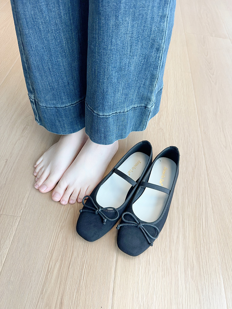 French-Style Bow Round-Toe Flats for Women - Spring 2025 Commuting Mary Jane Shoes, Fairy Wind Design French-Style Bow Round-Toe Flats for Women - Spring 2025 Commuting Mary Jane Shoes, Fairy Wind Design