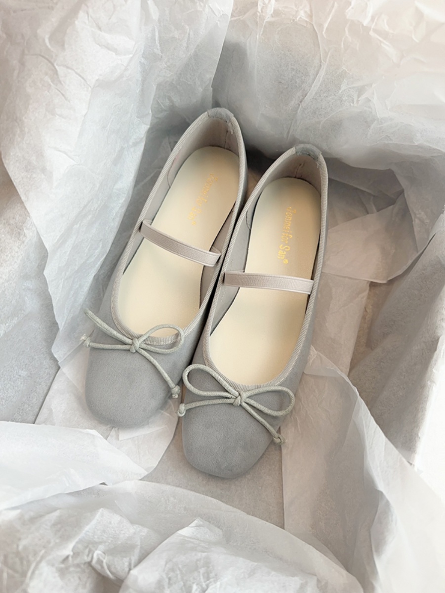 French-Style Bow Round-Toe Flats for Women - Spring 2025 Commuting Mary Jane Shoes, Fairy Wind Design French-Style Bow Round-Toe Flats for Women - Spring 2025 Commuting Mary Jane Shoes, Fairy Wind Design