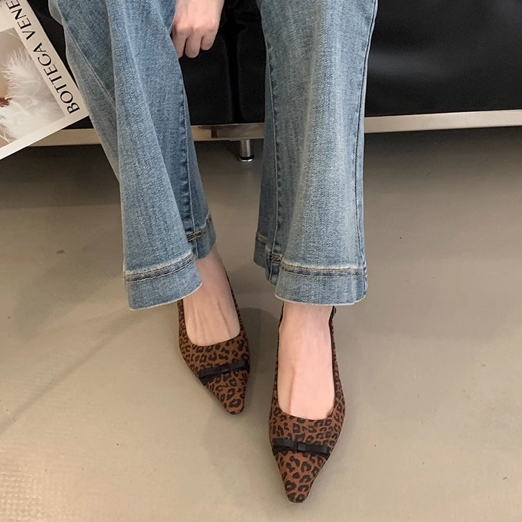 French-Style Pointed Toe Leopard Print High-Heeled Sandals for Women - Comfortable Spring/Summer 2025 Fashion Footwear French-Style Pointed Toe Leopard Print High-Heeled Sandals for Women - Comfortable Spring/Summer 2025 Fashion Footwear