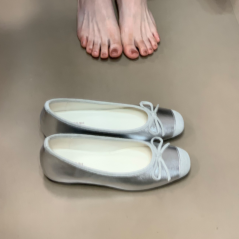 French-Style Square-Toe Mary Jane Shoes for Women - Bow Detail, Height-Increasing, 2025 Model, Trendy Ocean Blue French-Style Square-Toe Mary Jane Shoes for Women - Bow Detail, Height-Increasing, 2025 Model, Trendy Ocean Blue