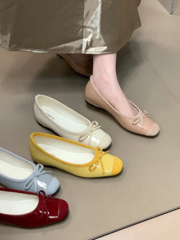 French-Style Square-Toe Mary Jane Shoes for Women - Bow Detail, Height-Increasing, 2025 Model, Trendy Ocean Blue French-Style Square-Toe Mary Jane Shoes for Women - Bow Detail, Height-Increasing, 2025 Model, Trendy Ocean Blue