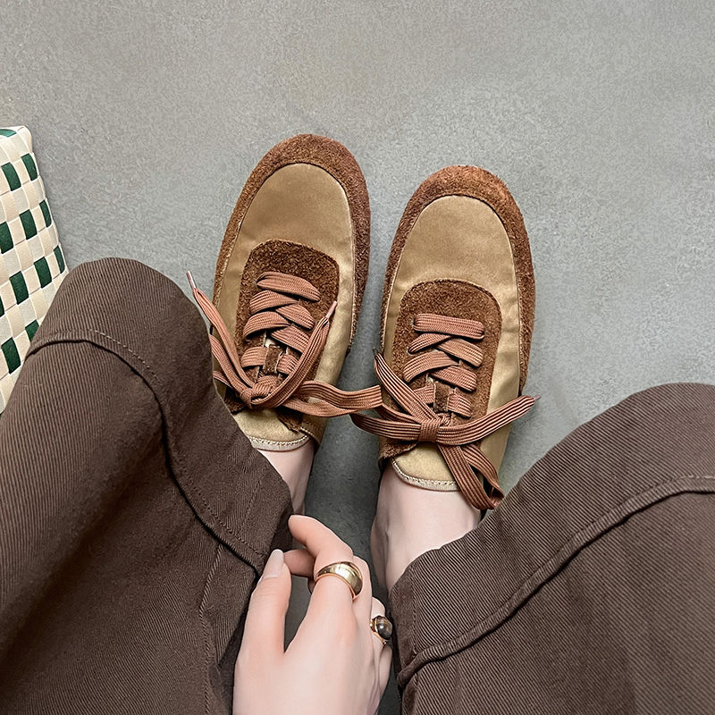 French Vintage Lace-Up Mule Shoes in Red Satin Lambskin - Women's Spring Half-Slippers for Chic Y2K Style French Vintage Lace-Up Mule Shoes in Red Satin Lambskin - Women's Spring Half-Slippers for Chic Y2K Style