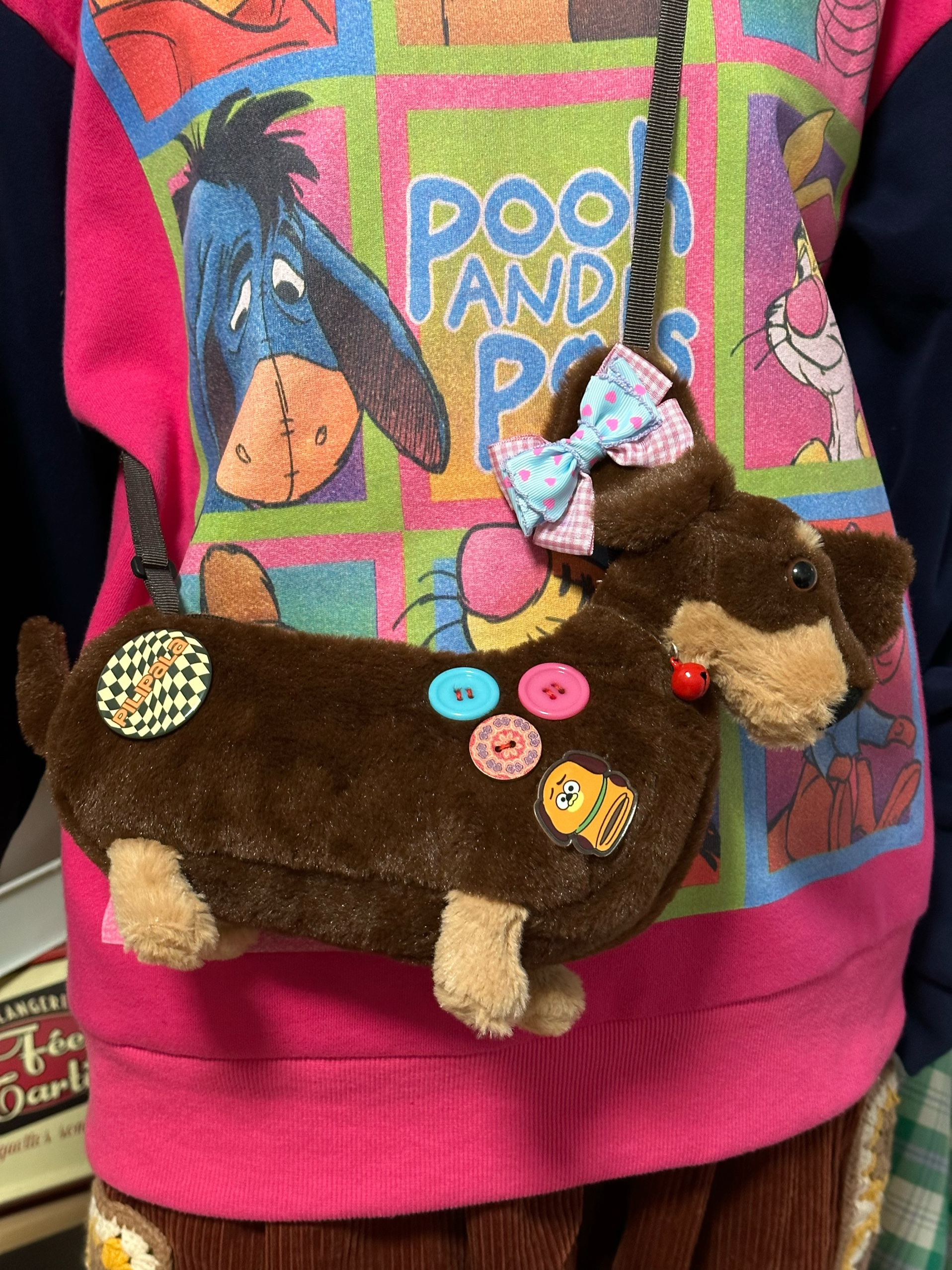 Furry Dachshund Plush Crossbody Bag for Autumn Winter - Cute Shoulder Phone Bag, Versatile Handbag for Dog Lovers Furry Dachshund Plush Crossbody Bag for Autumn Winter - Cute Shoulder Phone Bag, Versatile Handbag for Dog Lovers