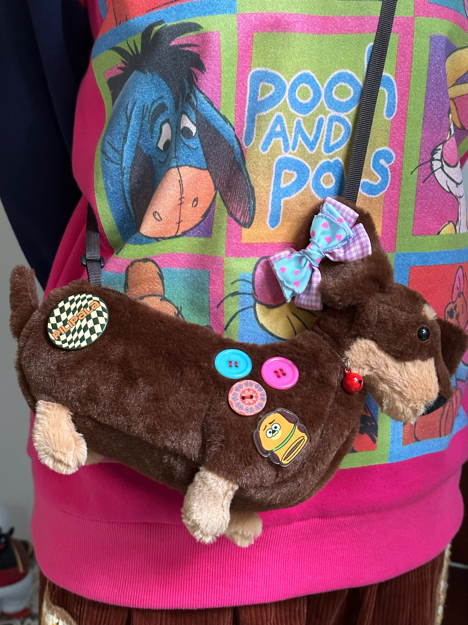 Furry Dachshund Plush Crossbody Bag for Autumn Winter - Cute Shoulder Phone Bag, Versatile Handbag for Dog Lovers Furry Dachshund Plush Crossbody Bag for Autumn Winter - Cute Shoulder Phone Bag, Versatile Handbag for Dog Lovers