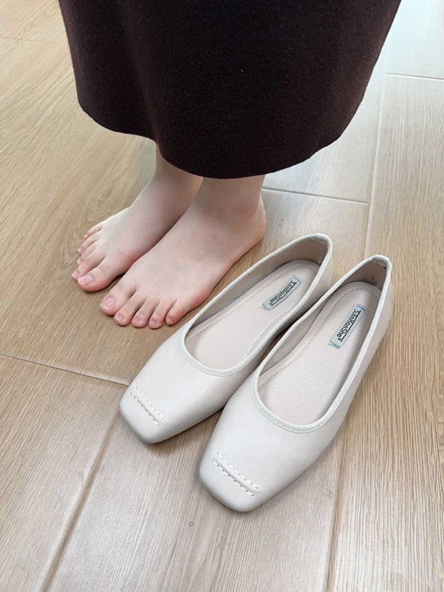 Giant Fairy Women's Slip-On Flat Granny Shoes 2025 Spring Collection - Gentle Fairy Style Doudou Shoes