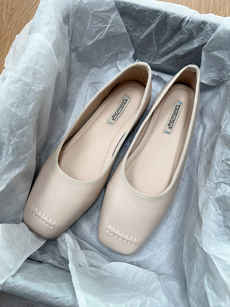 Giant Fairy Women's Slip-On Flat Granny Shoes 2025 Spring Collection - Gentle Fairy Style Doudou Shoes