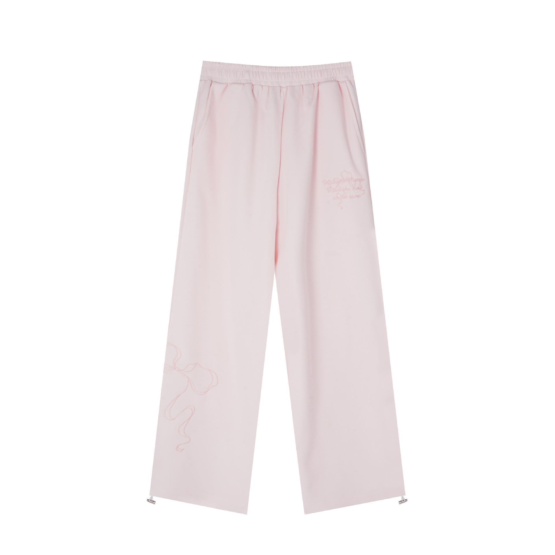 Girl Group Jazz Dance Outfit - Long Sleeve Fake Two-Piece Top & Pink Ruffled Sports Pants - Trendy Performance Wear