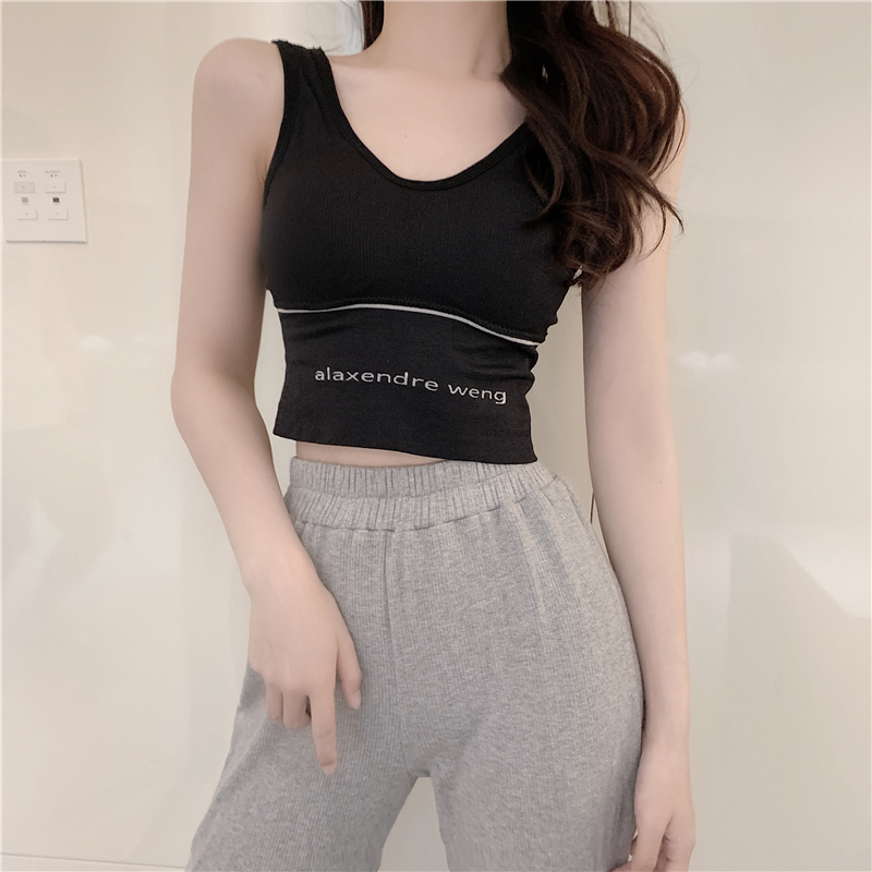 Gothic Dark Jazz Dance Lingerie Camisole - Women's One-Piece Street Dance Fitness Bra, Edgy Party Outfit Gothic Dark Jazz Dance Lingerie Camisole - Women's One-Piece Street Dance Fitness Bra, Edgy Party Outfit