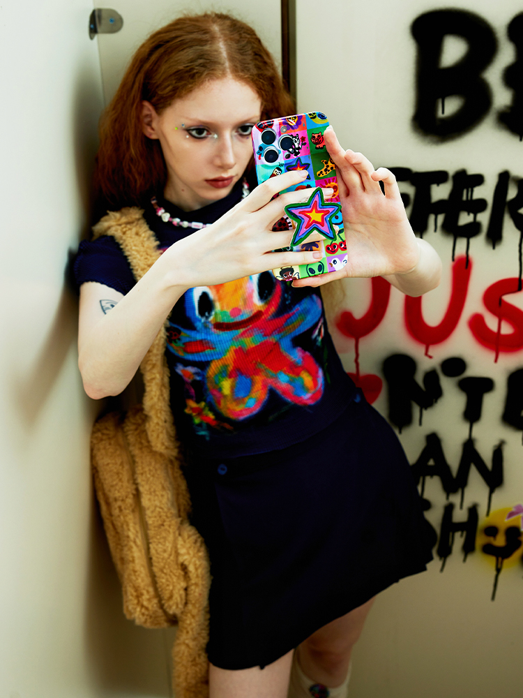 Graffiti Phone Case - Original Three-Color Design, Artist Collaboration, Urban Style, Trendy Aesthetic Graffiti Phone Case - Original Three-Color Design, Artist Collaboration, Urban Style, Trendy Aesthetic