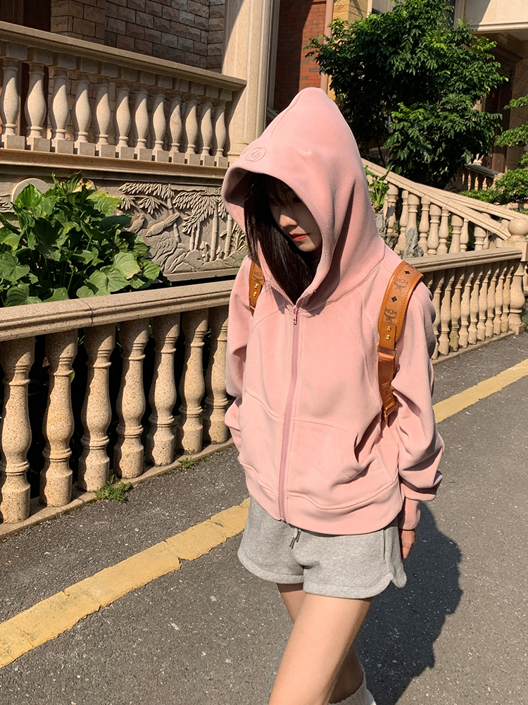 Handmade American Vintage Embroidered Hoodie Cardigan for Men and Women, Loose Casual Sports Sweatshirt for Autumn and Winter