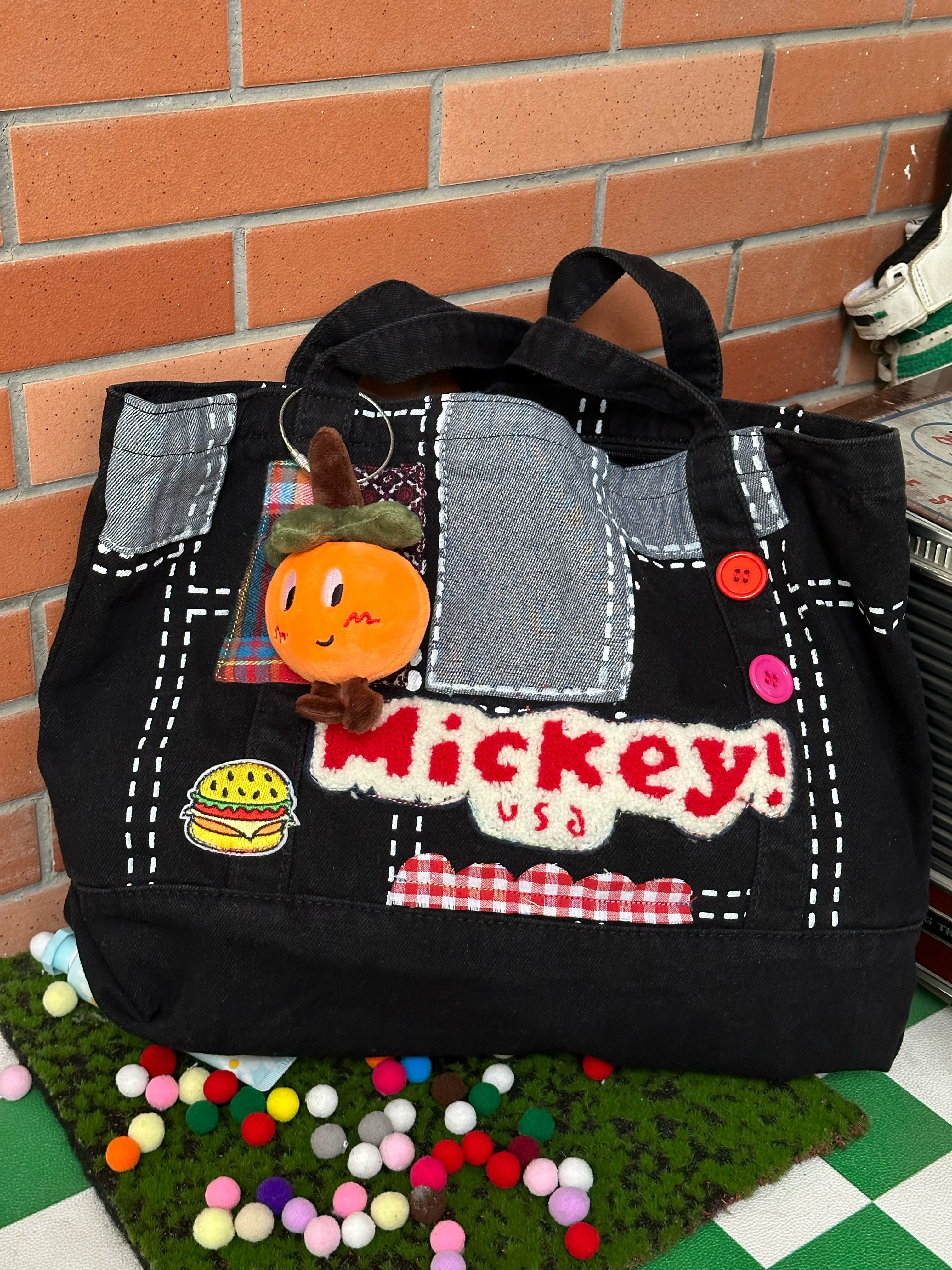 Handmade Denim Tote Bag - Versatile Large-Capacity Single-Shoulder Design for Women - Perfect for Students and Commuters Handmade Denim Tote Bag - Versatile Large-Capacity Single-Shoulder Design for Women - Perfect for Students and Commuters