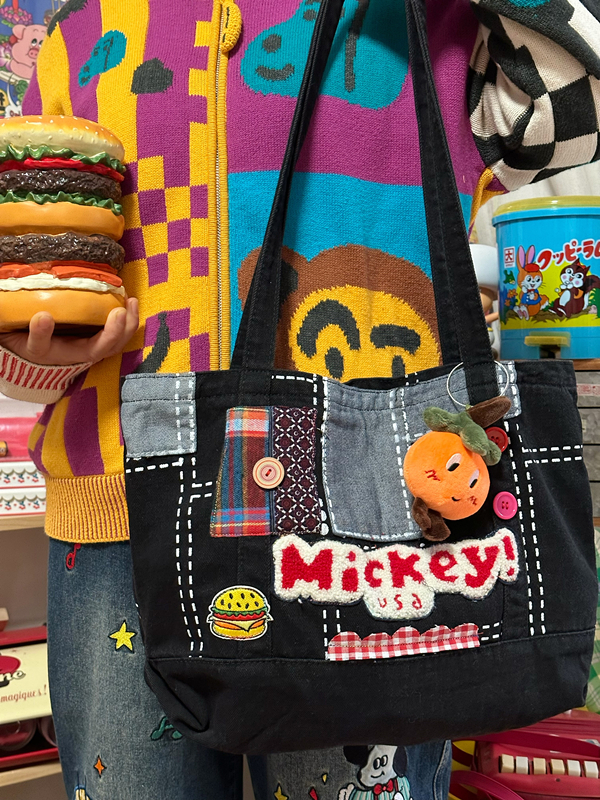 Handmade Denim Tote Bag - Versatile Large-Capacity Single-Shoulder Design for Women - Perfect for Students and Commuters Handmade Denim Tote Bag - Versatile Large-Capacity Single-Shoulder Design for Women - Perfect for Students and Commuters