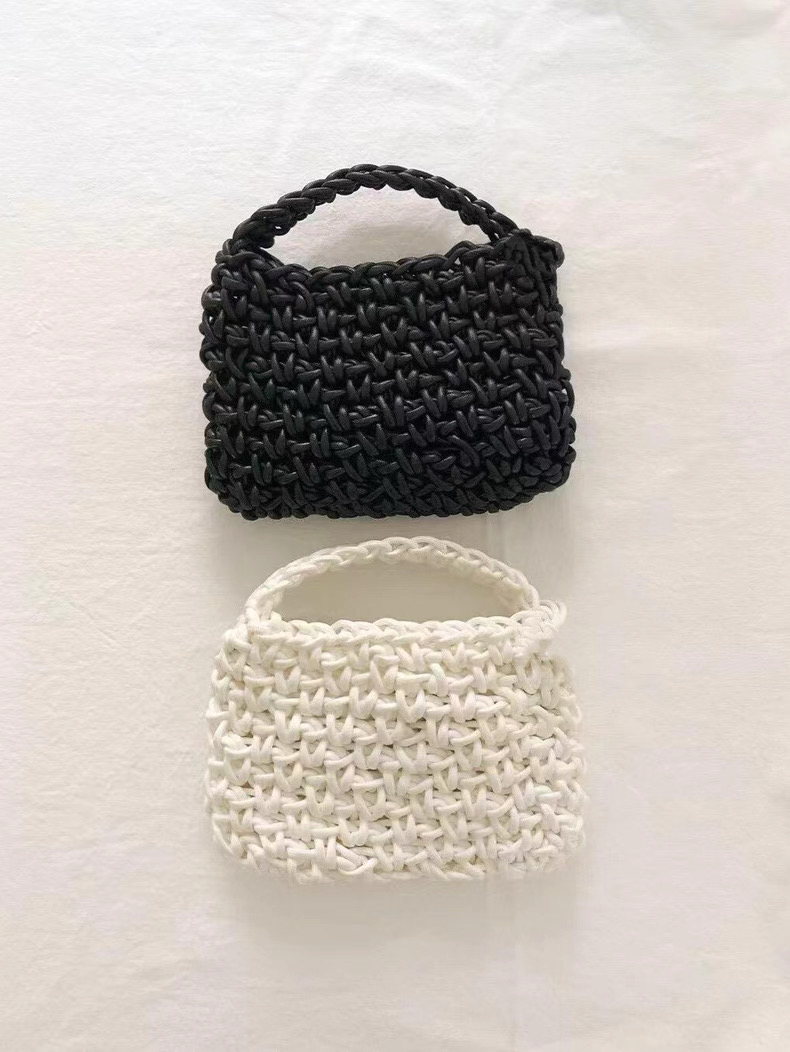 Handmade Woven Tote Bag - 2025 Fashionable Versatile Commuter Shoulder Bag for Women - Chic Niche Design