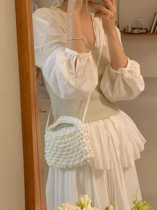 Handmade Woven Tote Bag - 2025 Fashionable Versatile Commuter Shoulder Bag for Women - Chic Niche Design Handmade Woven Tote Bag - 2025 Fashionable Versatile Commuter Shoulder Bag for Women - Chic Niche Design