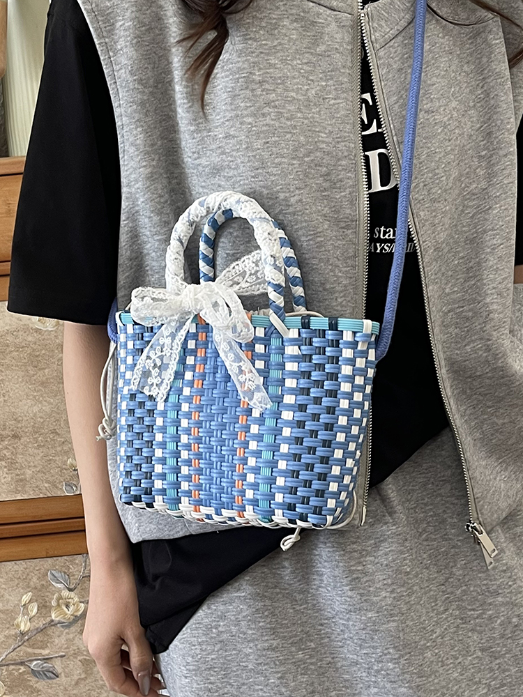 Handwoven Women's Shoulder Tote Bag - 2025 New Style Seaside Vacation Beach Vegetable Basket Handbag Handwoven Women's Shoulder Tote Bag - 2025 New Style Seaside Vacation Beach Vegetable Basket Handbag