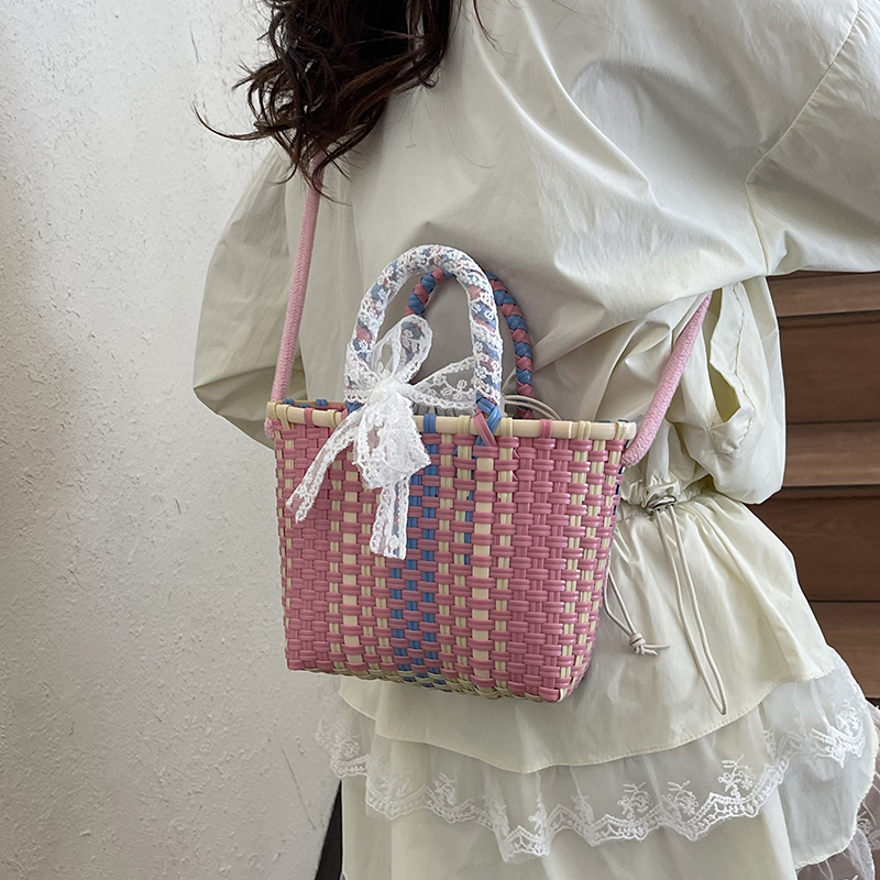 Handwoven Women's Shoulder Tote Bag - 2025 New Style Seaside Vacation Beach Vegetable Basket Handbag Handwoven Women's Shoulder Tote Bag - 2025 New Style Seaside Vacation Beach Vegetable Basket Handbag