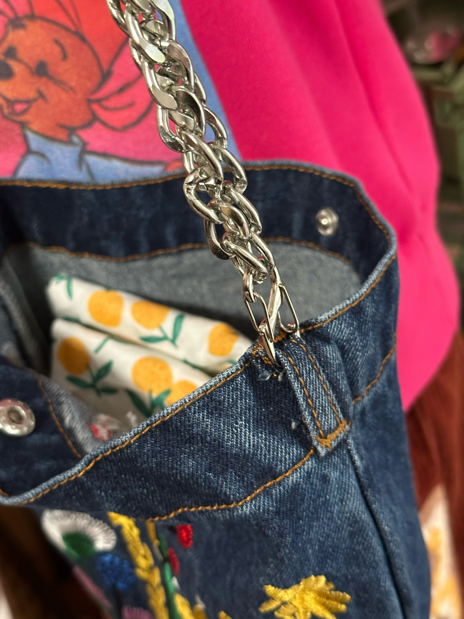 Heavy Embroidery Small Denim Women's Crossbody Bag - Versatile Retro Shoulder Handbag for Casual Style Heavy Embroidery Small Denim Women's Crossbody Bag - Versatile Retro Shoulder Handbag for Casual Style