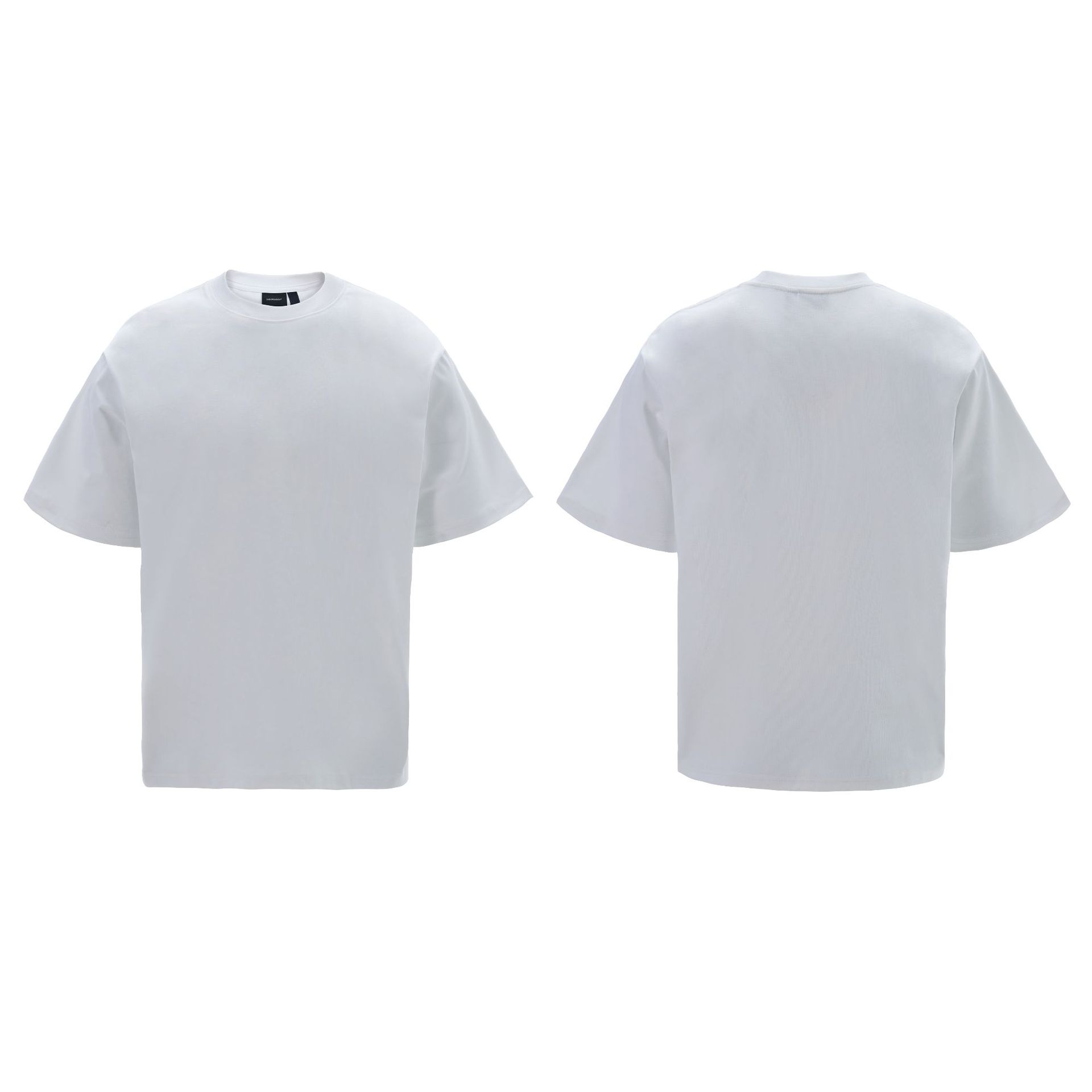 Heavyweight American-Style Short Sleeve T-Shirt for Men and Women - Versatile Summer Basic Layering Top Heavyweight American-Style Short Sleeve T-Shirt for Men and Women - Versatile Summer Basic Layering Top