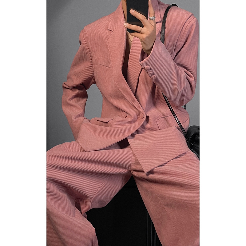 High-End Dragon Dadao Suit Set - Casual Autumn Niche Design with Versatile Trousers for Effortless Commuting Style High-End Dragon Dadao Suit Set - Casual Autumn Niche Design with Versatile Trousers for Effortless Commuting Style