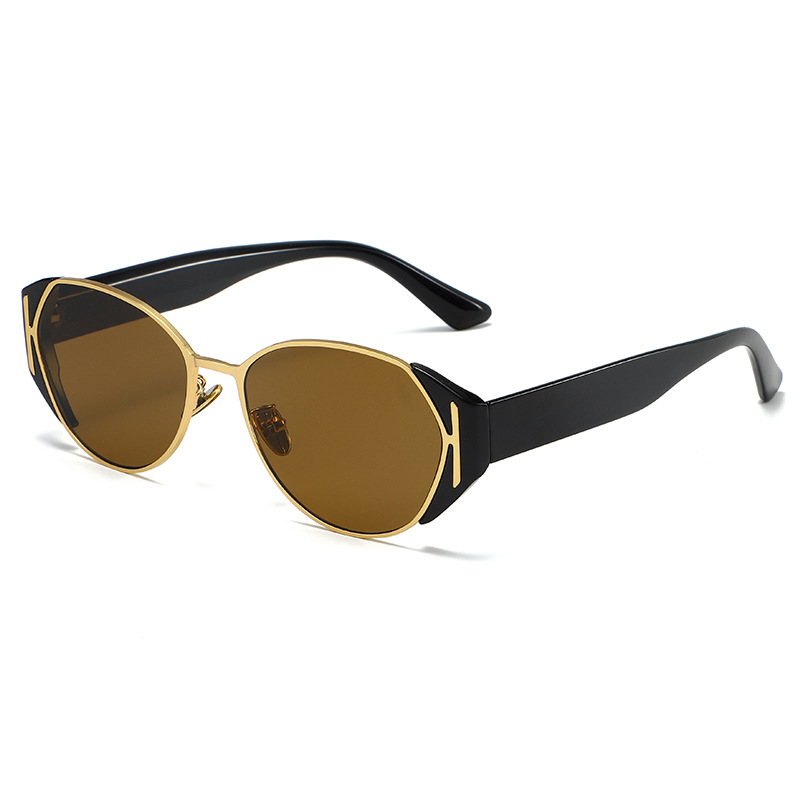 High-End Mesh Cat Eye Sunglasses for Women - 2025 European American Style, Mercury Color, UV Protection, Hot Girl Trend High-End Mesh Cat Eye Sunglasses for Women - 2025 European American Style, Mercury Color, UV Protection, Hot Girl Trend