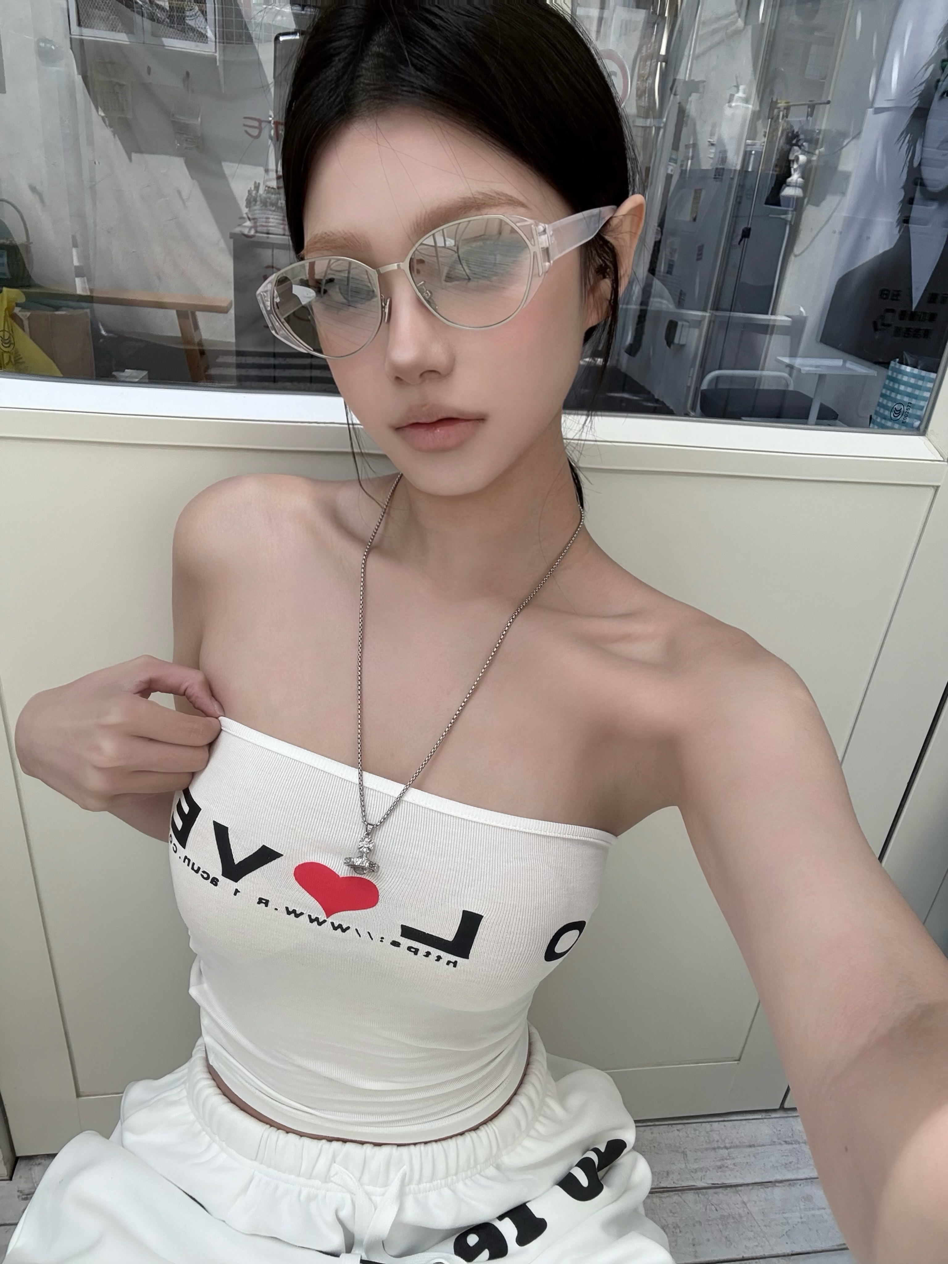 High-End Mesh Cat Eye Sunglasses for Women - 2025 European American Style, Mercury Color, UV Protection, Hot Girl Trend