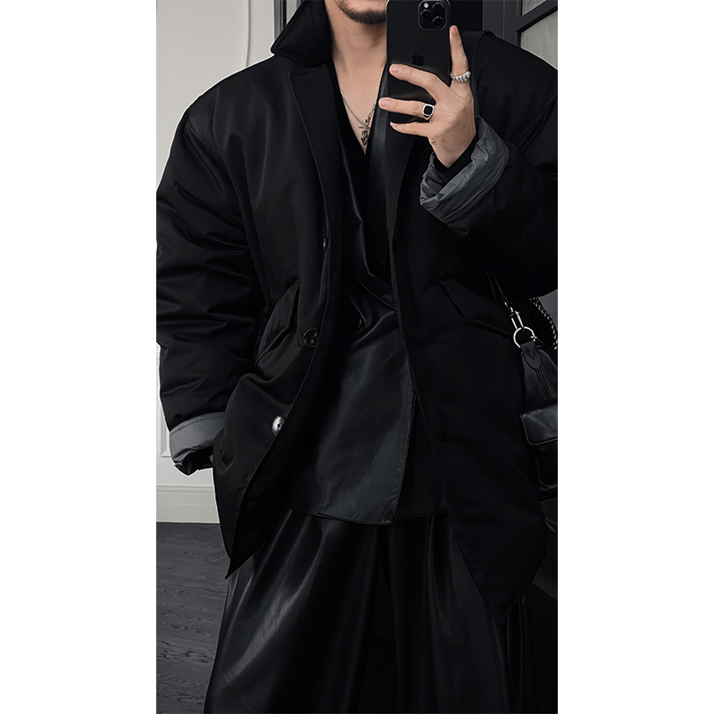 High-End Minimalist Loose Silhouette Down Jacket - Versatile Casual Warm White Duck Down Coat for Winter Fashion High-End Minimalist Loose Silhouette Down Jacket - Versatile Casual Warm White Duck Down Coat for Winter Fashion