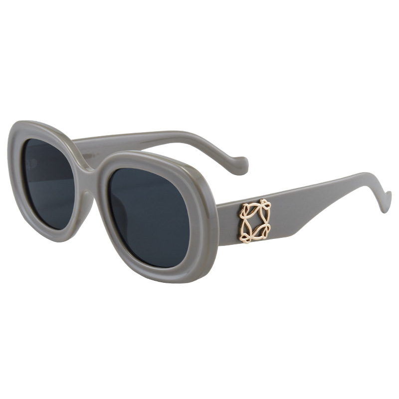 High-End Oversized Oval Orange Sunglasses for Women - Stylish Beach Travel Accessory for Sun Protection & Photo-Taking High-End Oversized Oval Orange Sunglasses for Women - Stylish Beach Travel Accessory for Sun Protection & Photo-Taking