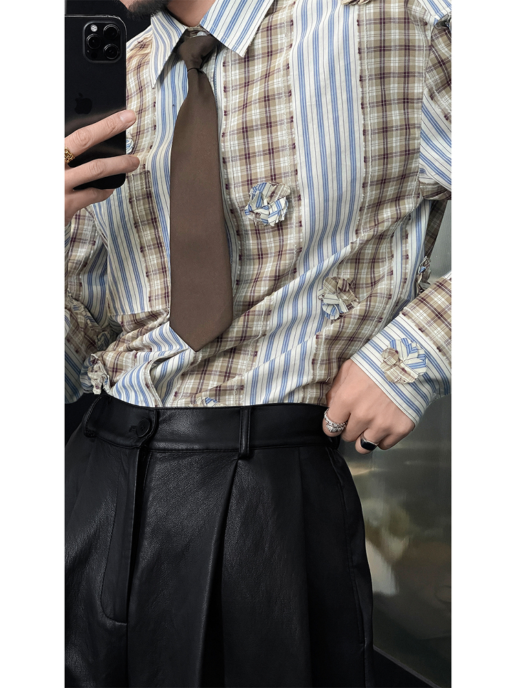 High-End Retro Solid Color Tie with Dragon Design - Spring Fashion Accessory, Perfect for Y2K and 90s Style Outfits