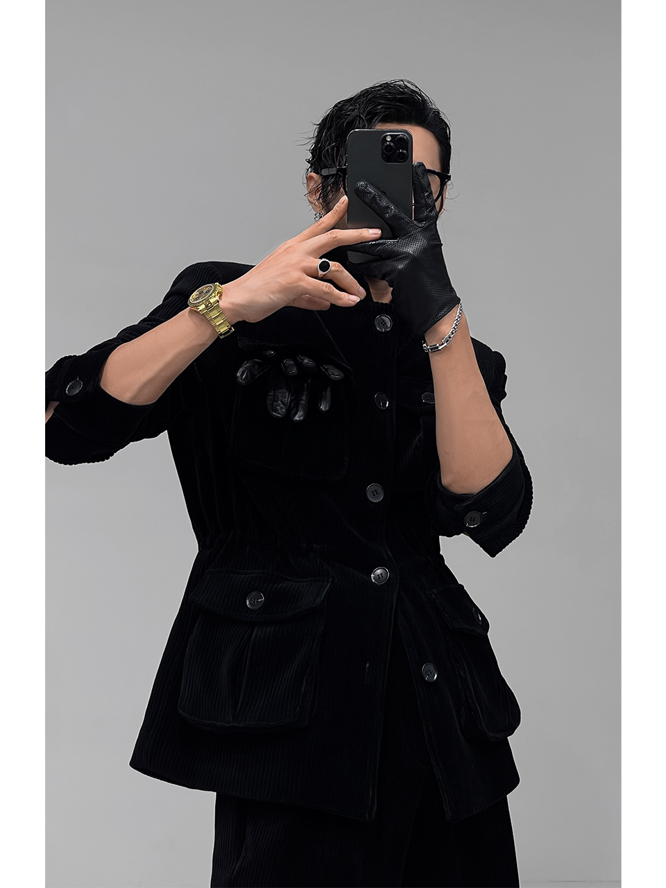 High-End Vintage Dragon Dadao Hunting Jacket Set for Autumn Winter - Niche Quality Street Style Fashion