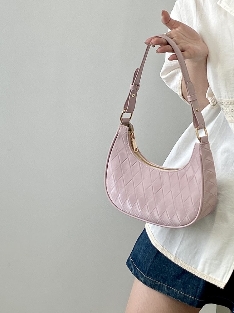High-End Women's Crescent Bag - Niche Design Underarm Handbag, Small Crossbody for 2025 Fashion