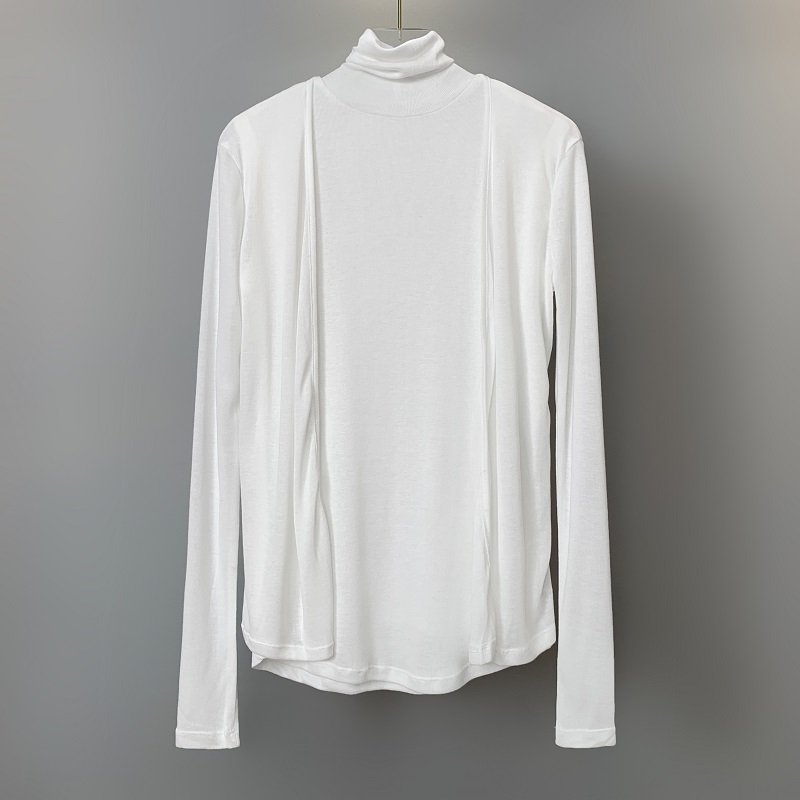 High-Neck Sleeveless Vest Top with Long Sleeve Cardigan - Minimalist Two-Piece Set for Women, Perfect for Autumn and Winter Fashion