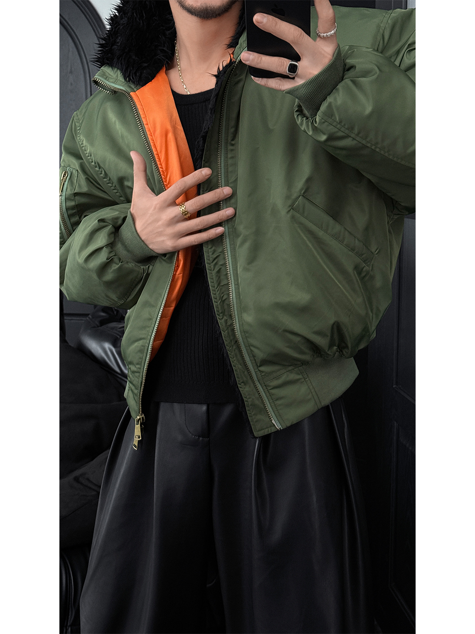 High Street Hooded Fur Collar Pilot Jacket for Winter | Thick Warm Cotton Coat | 2025 American Style