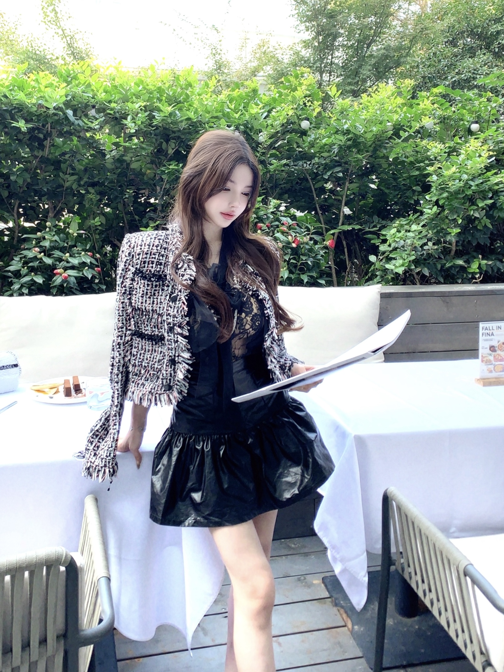 High Waist Patent Leather Shiny Umbrella Skirt in Qianjin Style - Super Fashionable Y2K Inspired Look
