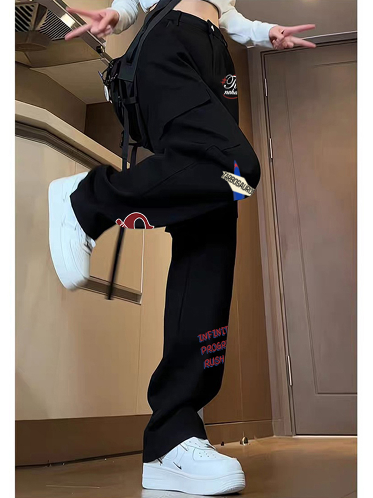 High-Waisted American Workwear Jeans for Women, Slimming Loose Straight-Leg Wide-Leg Casual Pants, Versatile Everyday Style High-Waisted American Workwear Jeans for Women, Slimming Loose Straight-Leg Wide-Leg Casual Pants, Versatile Everyday Style