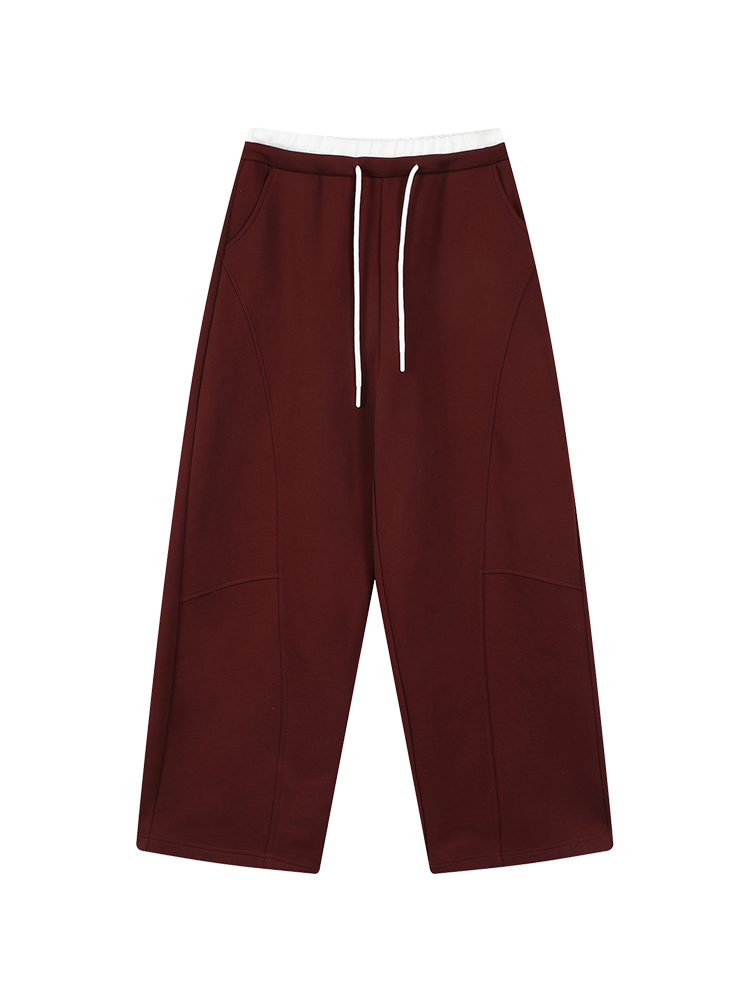 High-Waisted Draped Wide-Leg Casual Pants for Women - Spring Korean Style Loose Versatile Elastic Waist Floor-Length Trousers High-Waisted Draped Wide-Leg Casual Pants for Women - Spring Korean Style Loose Versatile Elastic Waist Floor-Length Trousers