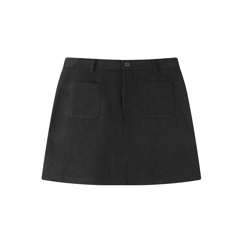 High-Waisted Fleece A-Line Skirt for Women - Solid Color, Elegant and Slimming, Versatile Autumn/Winter Korean Style Bodycon Skirt High-Waisted Fleece A-Line Skirt for Women - Solid Color, Elegant and Slimming, Versatile Autumn/Winter Korean Style Bodycon Skirt