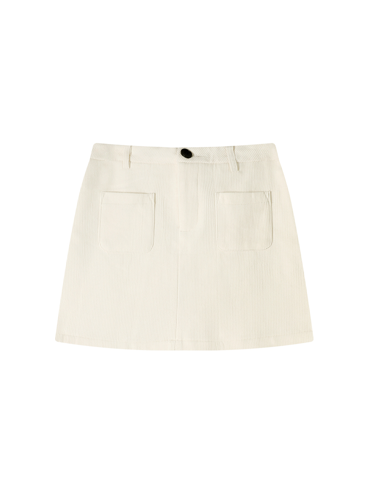 High-Waisted Fleece A-Line Skirt for Women - Solid Color, Elegant and Slimming, Versatile Autumn/Winter Korean Style Bodycon Skirt