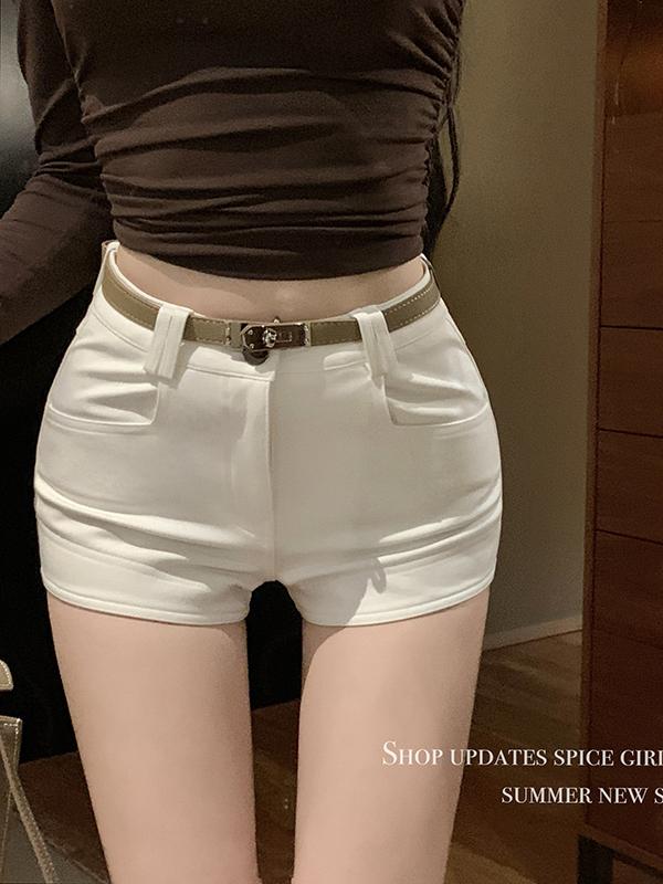 High-Waisted K-Pop Jazz Dance Leggings - Sweet and Spicy Anti-Exposure Bodycon Slim-Fit Shorts for Women