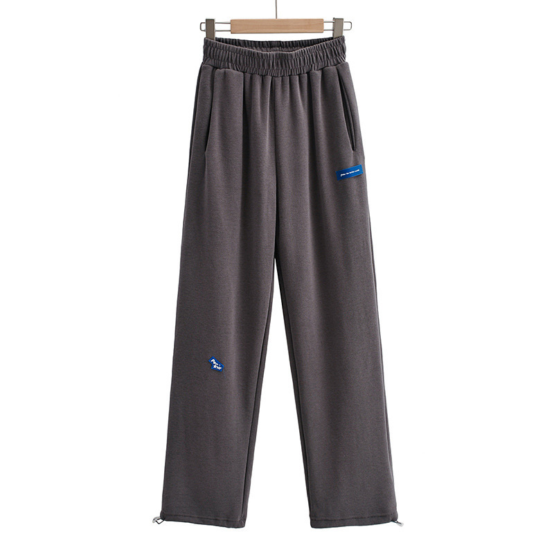 High-Waisted Loose Casual Sports Pants for Women - Light Gray Straight-Leg K-Pop Jazz Dance Sweatpants for Spring & Summer High-Waisted Loose Casual Sports Pants for Women - Light Gray Straight-Leg K-Pop Jazz Dance Sweatpants for Spring & Summer