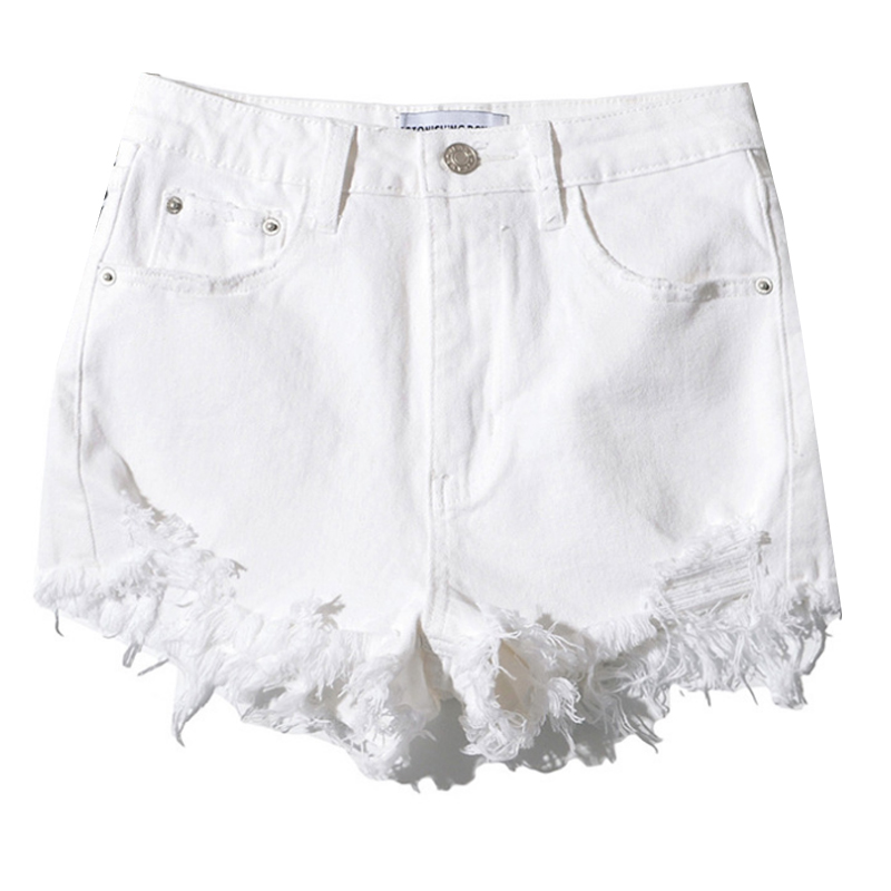 High-Waisted Retro Ripped Frayed Denim Shorts for Women - Sexy Slim Fit Hot Pants in European and American Style High-Waisted Retro Ripped Frayed Denim Shorts for Women - Sexy Slim Fit Hot Pants in European and American Style