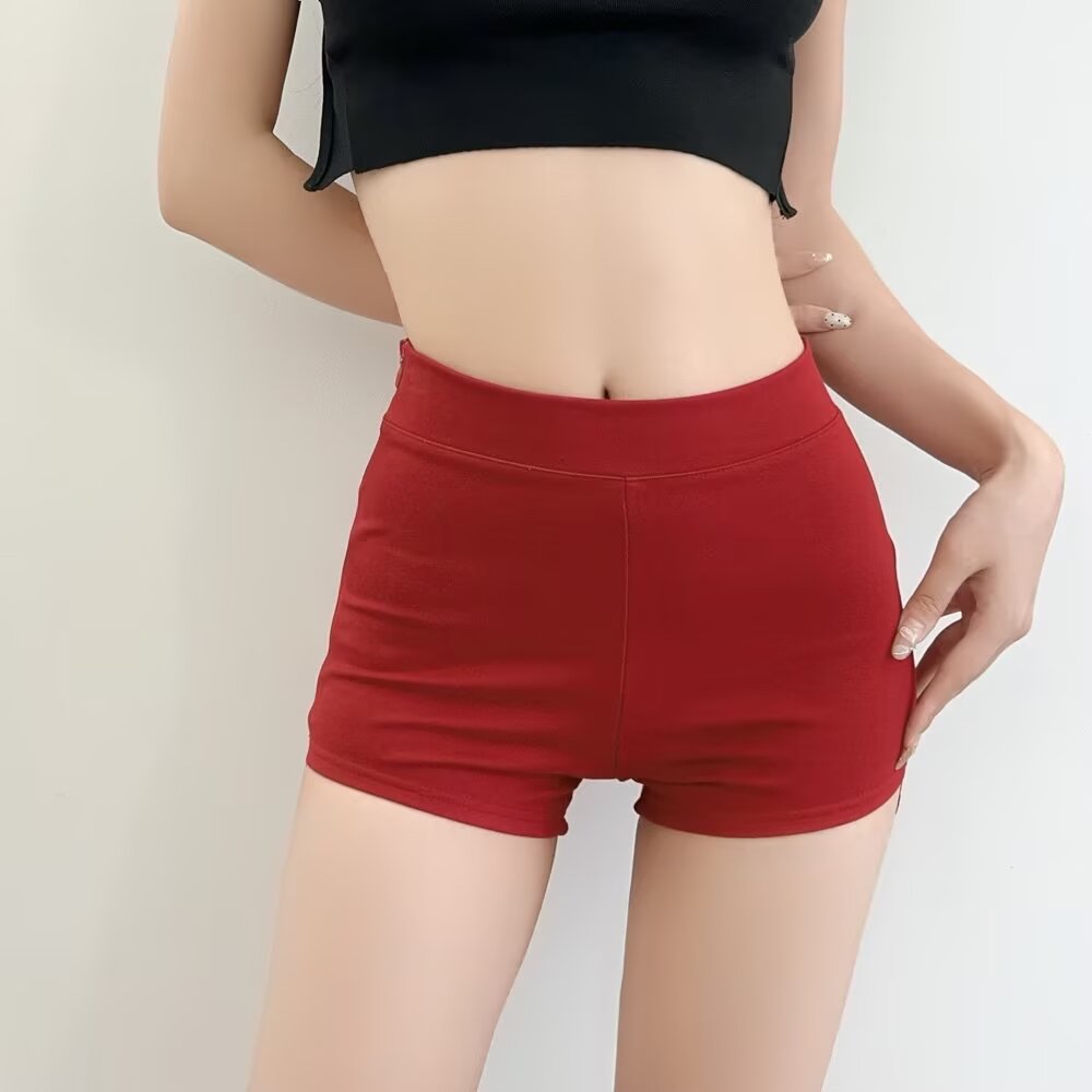 High-Waisted Slim-Fit Bodycon Shorts for Women - Summer Korean Style Irregular Casual Hot Pants Trend High-Waisted Slim-Fit Bodycon Shorts for Women - Summer Korean Style Irregular Casual Hot Pants Trend