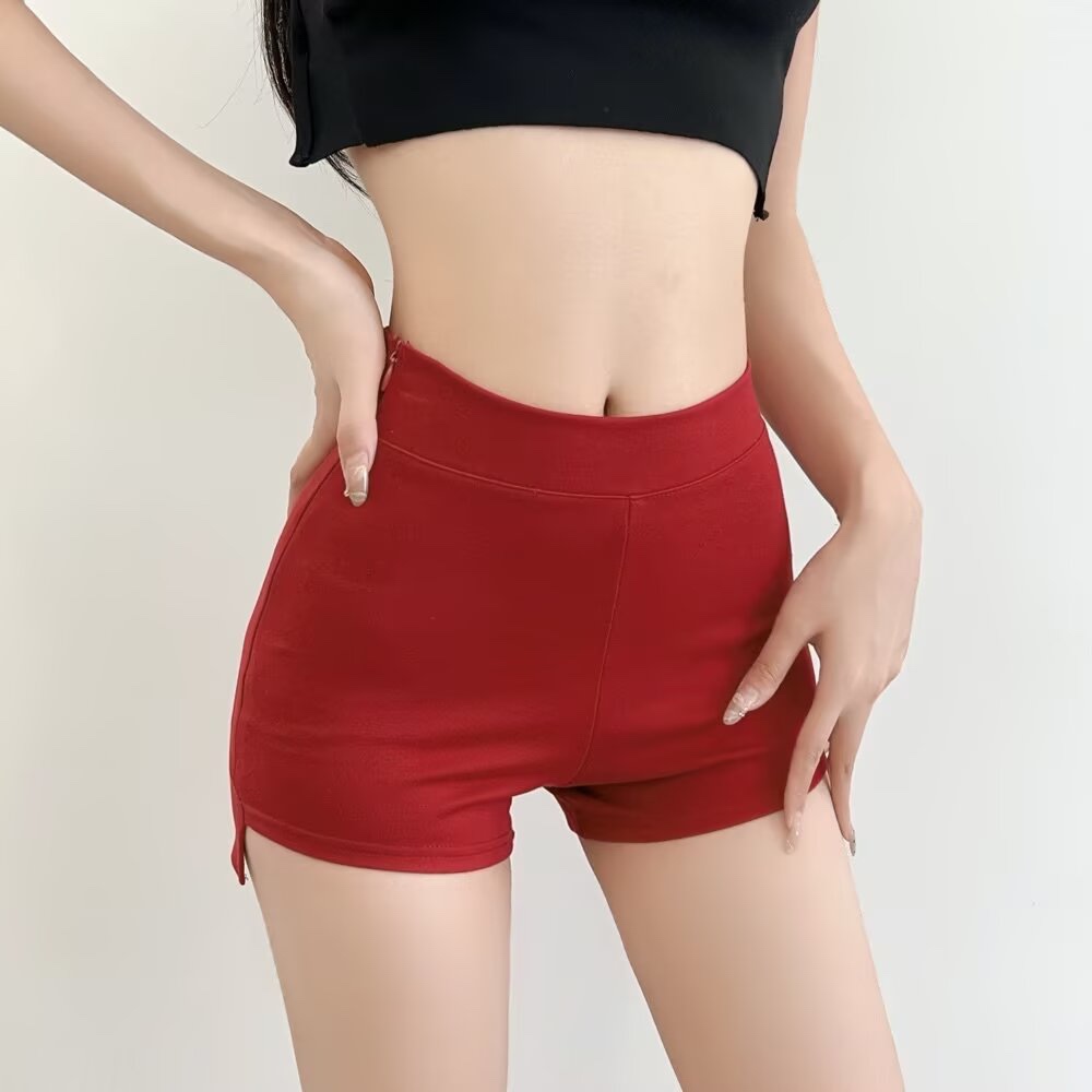 High-Waisted Slim-Fit Bodycon Shorts for Women - Summer Korean Style Irregular Casual Hot Pants Trend