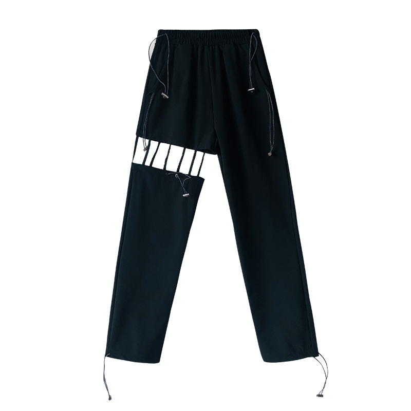 High-Waisted Tapered Cargo Pants & Jazz Performance Top - Trendy Lisa-Style Stage Outfit for Modern Fashion Enthusiasts
