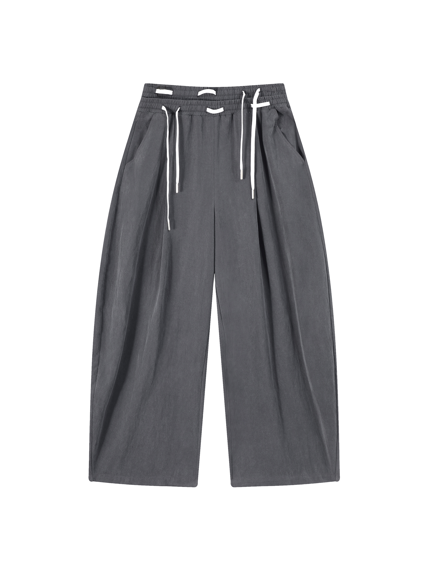 High-Waisted Wide-Leg Casual Pants for Women - Summer Korean Style Loose Floor-Length Trousers High-Waisted Wide-Leg Casual Pants for Women - Summer Korean Style Loose Floor-Length Trousers