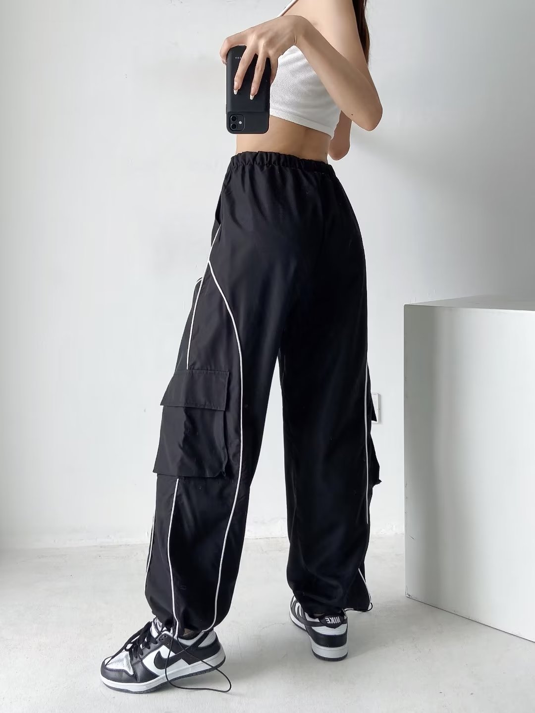 High-Waisted Y2K Jazz Dance Hip Hop Pants for Women - Retro American Casual Wide-Leg Trousers High-Waisted Y2K Jazz Dance Hip Hop Pants for Women - Retro American Casual Wide-Leg Trousers