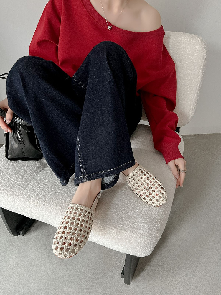 Hollow Woven Open-Toe Sandals for Women - Designer Flat Roman Shoes for Vacation and Beach Wear Hollow Woven Open-Toe Sandals for Women - Designer Flat Roman Shoes for Vacation and Beach Wear