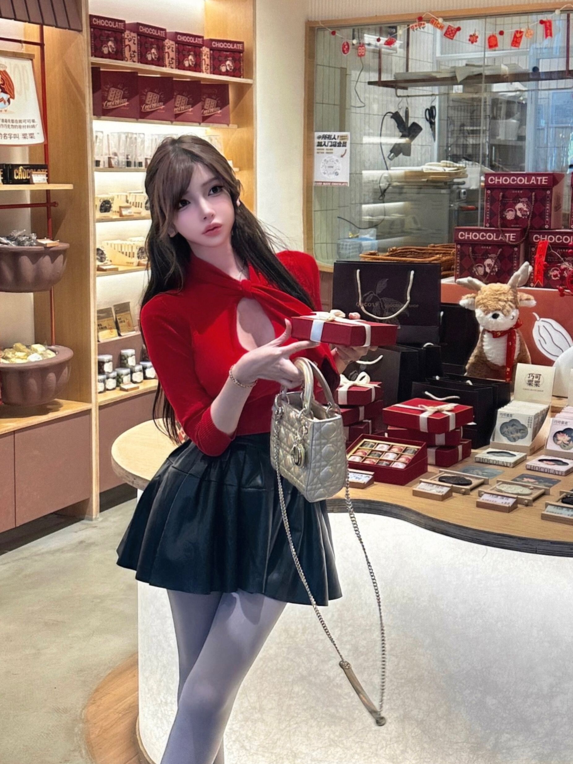 Japanese-Style Classic Hollow-Out Bow Short-Sleeve Knitted Top for Women - Y2K Fashion, Trendy Summer Style