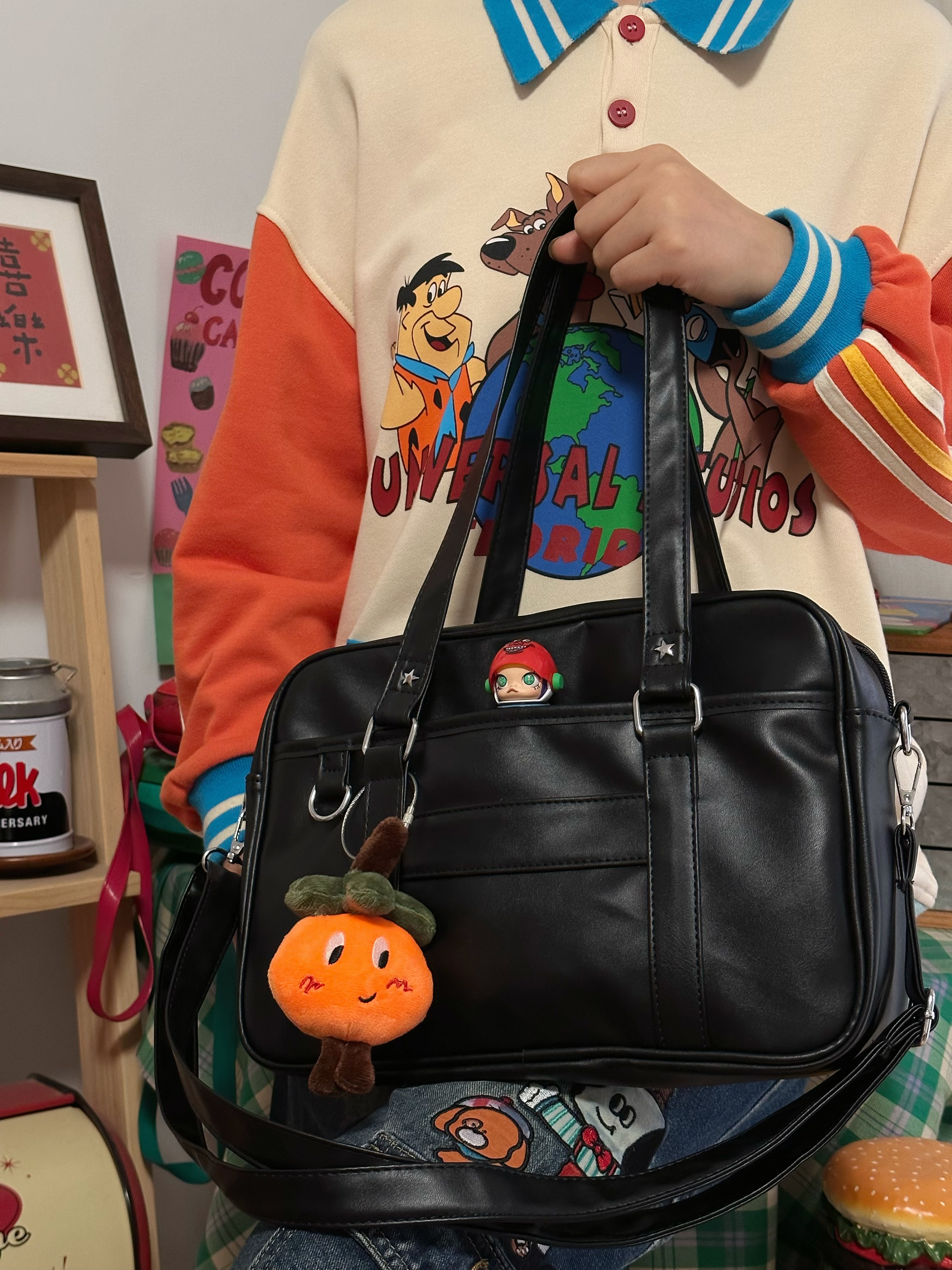 Japanese-Style Retro PU Tote Bag for Women - Versatile Large Capacity Shoulder Crossbody Commuter Bag for College Students Japanese-Style Retro PU Tote Bag for Women - Versatile Large Capacity Shoulder Crossbody Commuter Bag for College Students